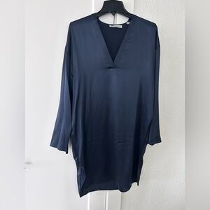 Vince silk dress Navy size S